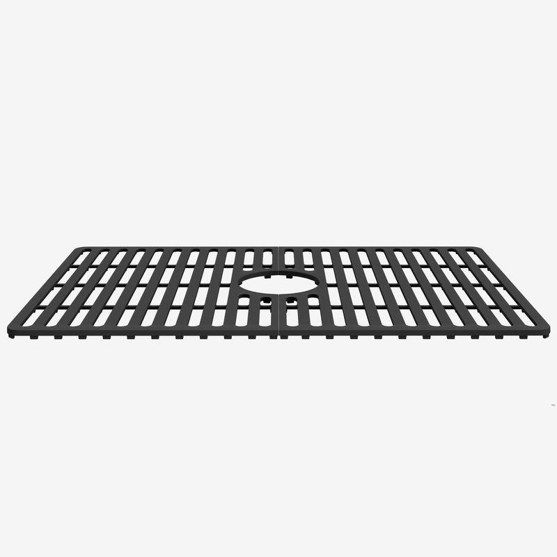 VIGO 27 In. X 16.5 In. Silicone Kitchen Sink Protective Bottom Grid For Single Basin Sink In Gray - VGSG2616