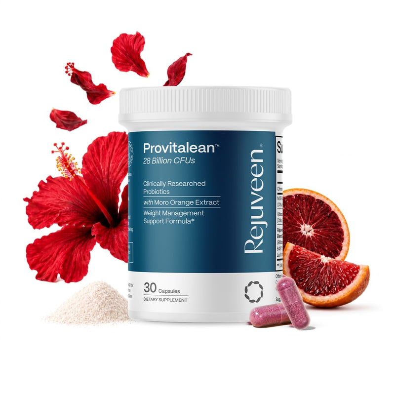 Rejuveen Provitalean Probiotics For Women | Anti Weight Rebound Post GLP Therapy | Boost GLP1 Naturally & Supports Appetite Control | With Chromium Picolinate For Metabolism Support | 30 Ct