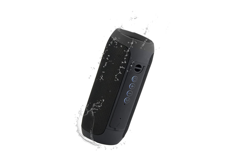 JVC Portable Wireless Speaker With Surround Sound, TWS Stereo Function, Bluetooth 5.0, Waterproof IPX5, Up To 18-Hour Battery Life - SPSX3BT,Black