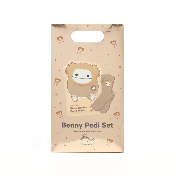 TONYMOLY Squishmallow Benny's Pedi Foot Mask and Sock Set
