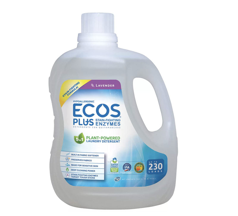 ECOS Plus With Stain-Fighting Enzymes Laundry Detergent - 210 Fl. Oz.