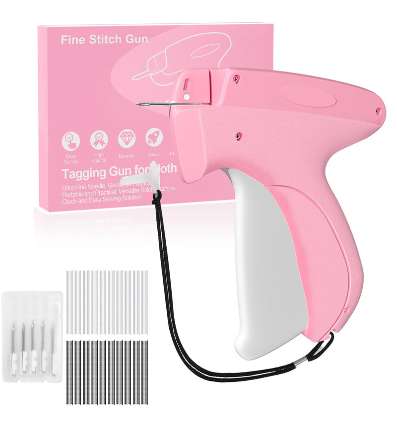 Mini Stitch Gun For Clothes, Clothing Tag Gun, Tag Gun Quick Clothing Fixer With 6 Fine Needles, 2000 Pcs Tagging Gun Fasteners (1000 White & 1000 Black)