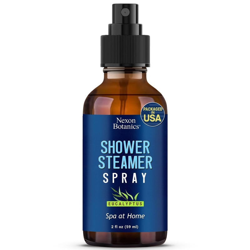 Eucalyptus Shower Steamer Spray 2 Fl Oz - Shower Aromatherapy Spray - Eucalyptus Shower Spray - Sauna Spa Steam Mist At Home, Room - Essential Oil Shower Eucalyptus Spray - Nexon Botanics
