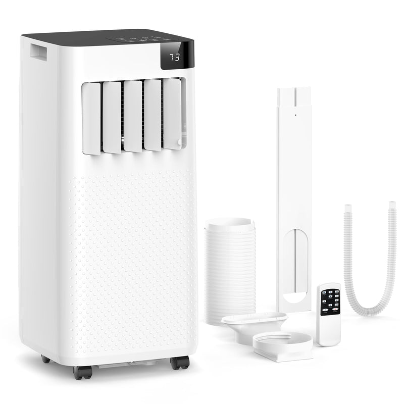 ZAFRO Portable Air Conditioners, 8,000 BTU Portable AC Unit With Cool, Fan & Dry Modes/Fast Cooling/Energy Efficient/Remote Control/24Hrs Timer For Bedroom/Apartments/Indoor Rooms, White (LOCAL PICKUP ONLY)