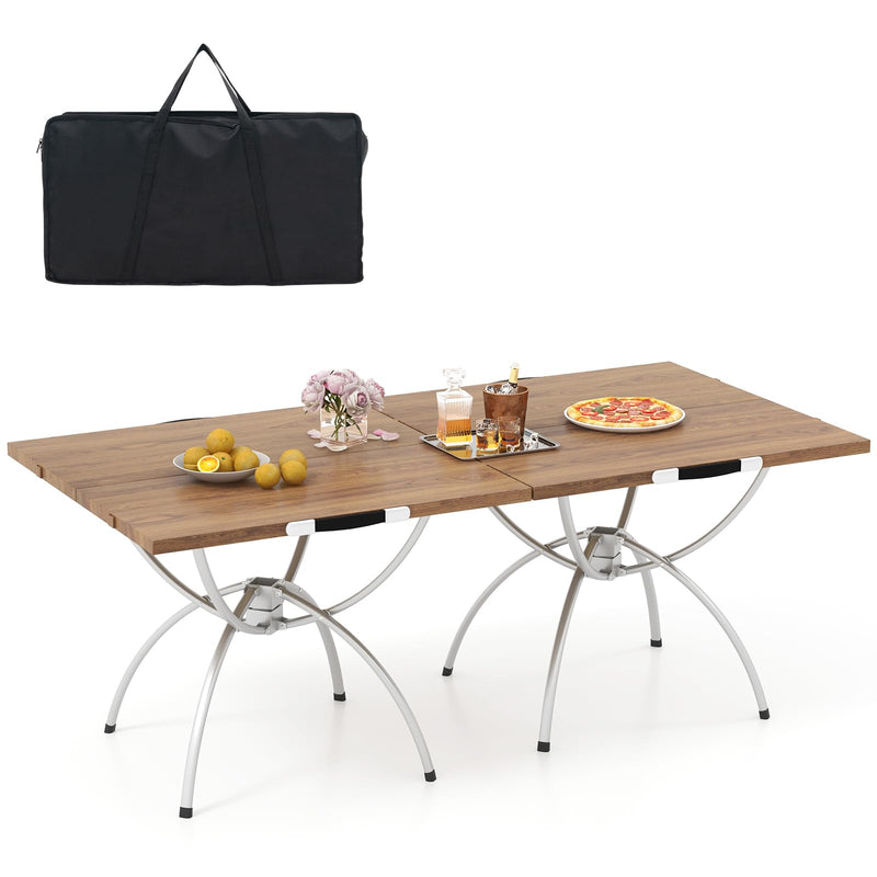 Tangkula Patented 24"X24" Folding Camping Table Set Of 2 (LOCAL PICKUP ONLY)