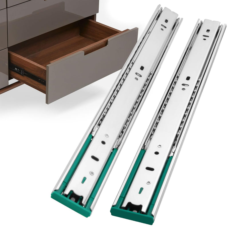 Homdiy 10 Pairs 12 Inch Soft Close Drawer Slides Side Mount Dresser Cabinet Rails Heavy Duty Drawer Slides Metal Ball Bearing And Full Extension Kitchen Cabinet Drawer Runners 100 LB Capacity (LOCAL PICKUP ONLY)