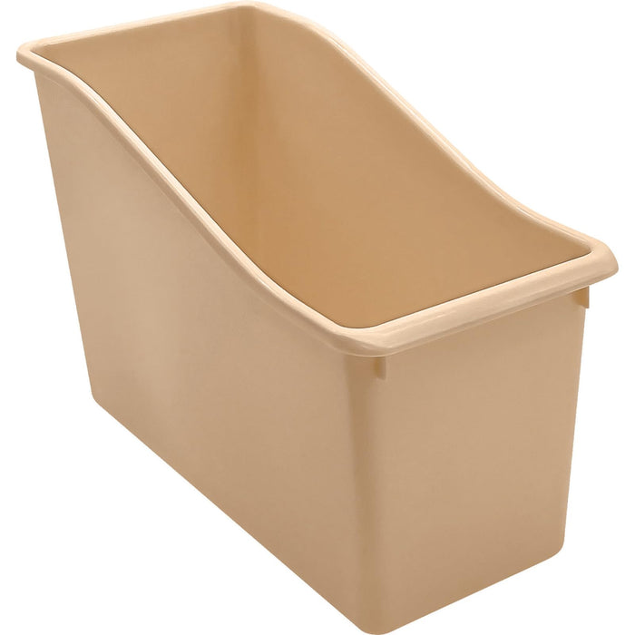 Teacher Created Resources Plastic Book Bin, Light Brown