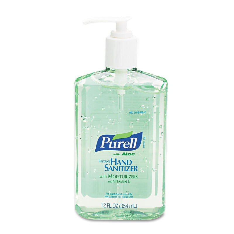 Purell 363912EA Advanced Instant Hand Sanitizer W/Aloe, 12Oz Pump Bottle