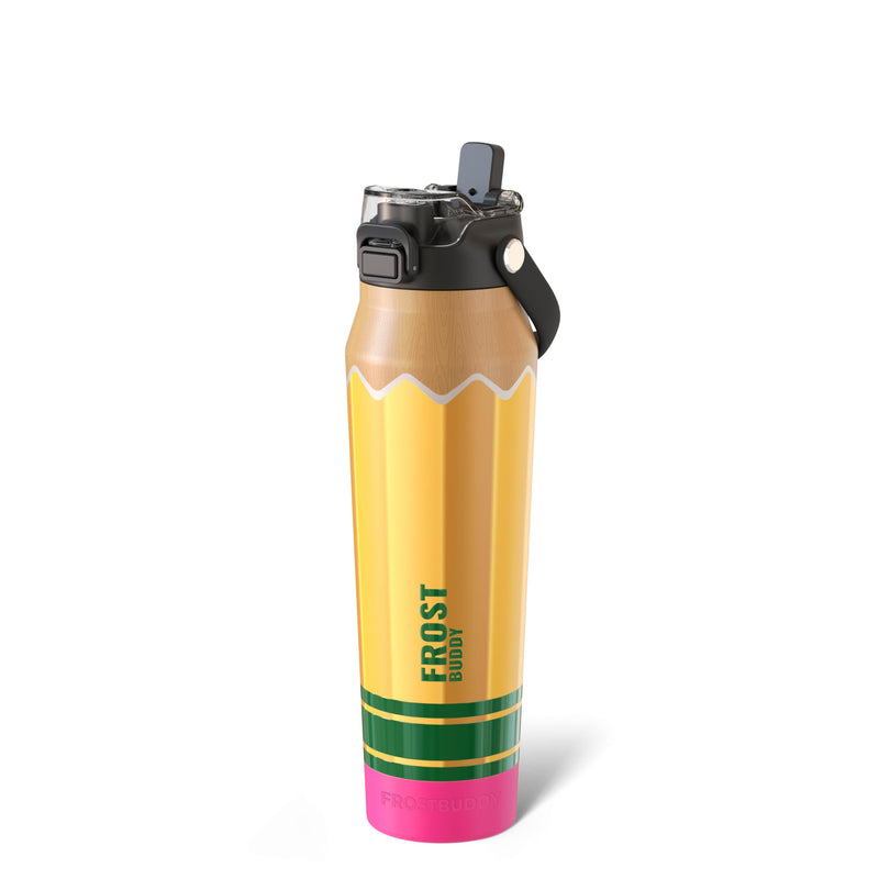 Frost Buddy 32Oz Insulated Water Bottle - Straw & Chug Lid - Leak-Proof
