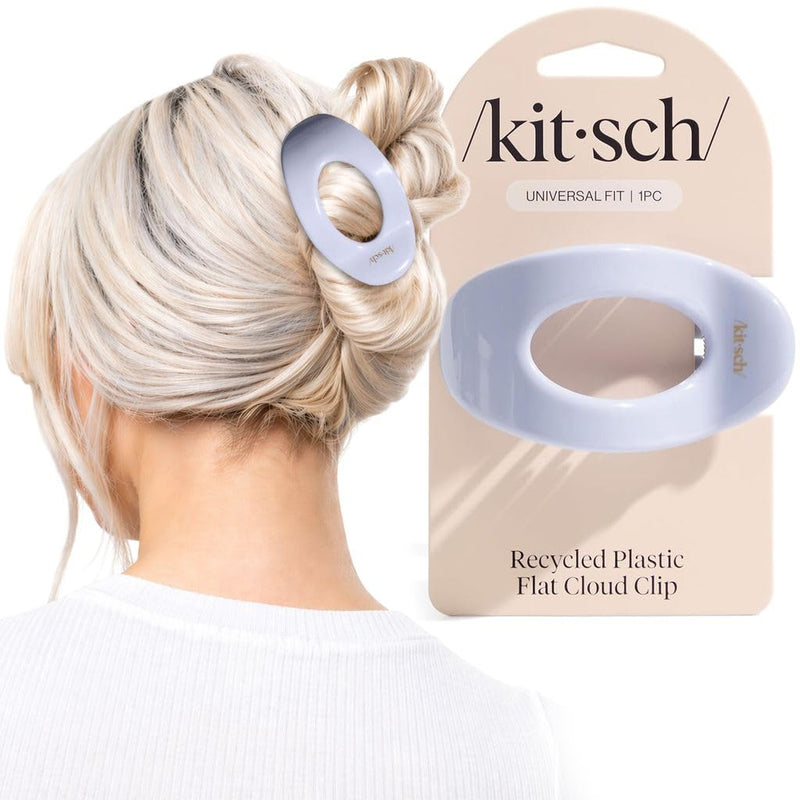 Kitsch Medium Flat Claw Clip For Women - Hydrangea Breeze, 1Pc