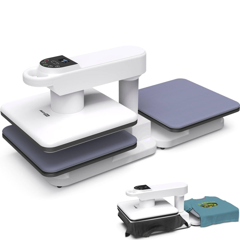 AKEYDIY Dual Auto Heat Press 15"X15" Heat Press Machine For T Shirts With Double Workstation, Professional Sublimation Shirt Press With Auto Open & Release, Adjustable Pressure & Higher Heating Height (LOCAL PICKUP ONLY)