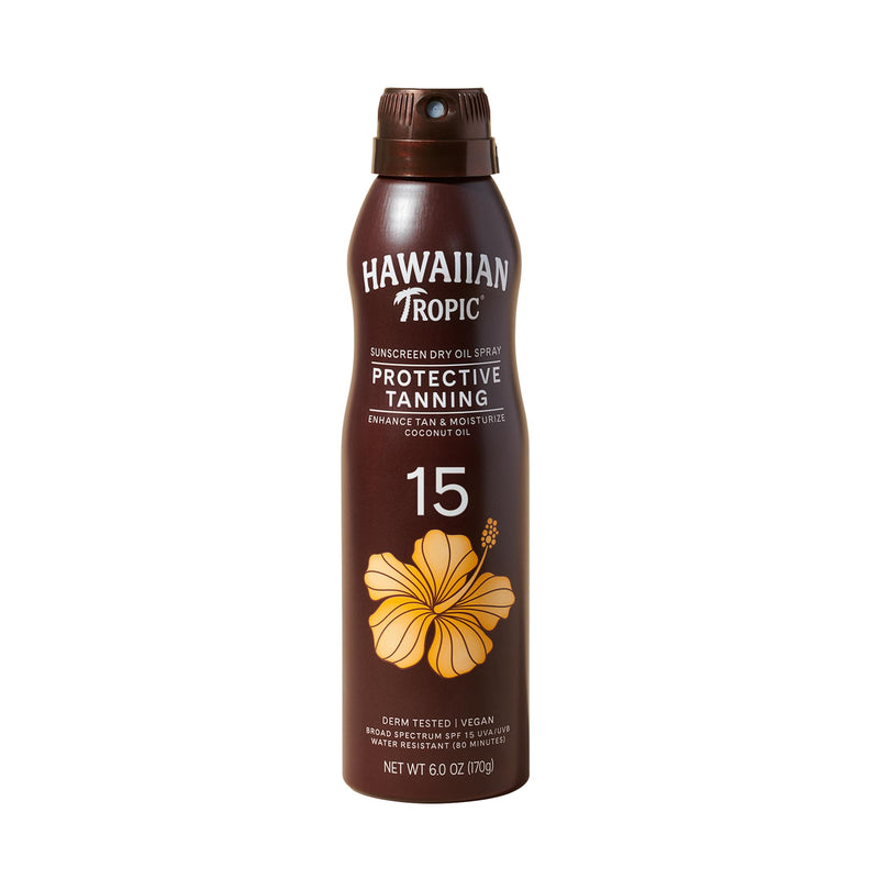 Hawaiian Tropic Dry Oil Sunscreen Spray - SPF 15 - 6oz