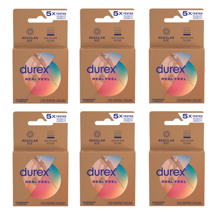 Durex Avanti Bare Realfeel Non-Latex Condom, 3 Count
