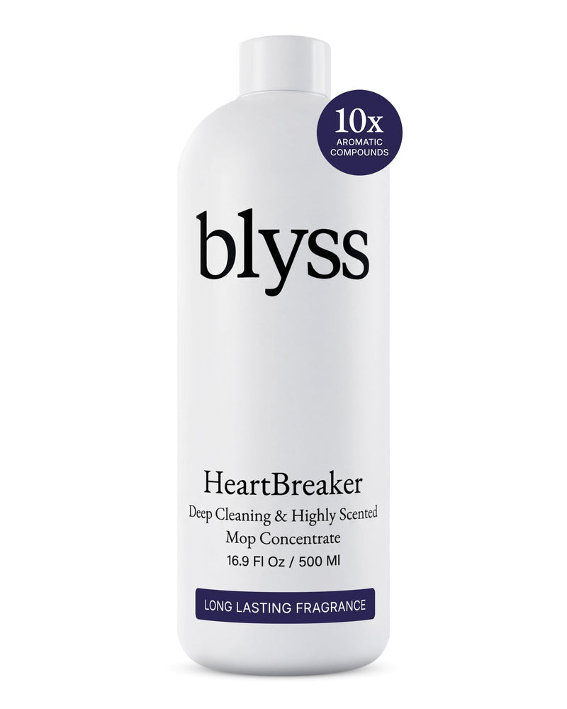 Blyss Mop Soap Heartbreaker, Floor Cleaner For Mopping, Luxury Scented Mop Soap, LVP Vinyl Laminate And Hardwood Floor Cleaner Solution, Plant Powered Floor Cleaner