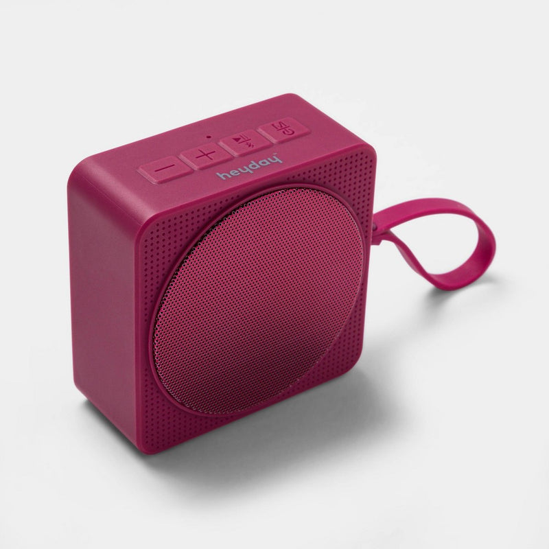 heyday Small Portable Bluetooth Speaker with Loop - Pink