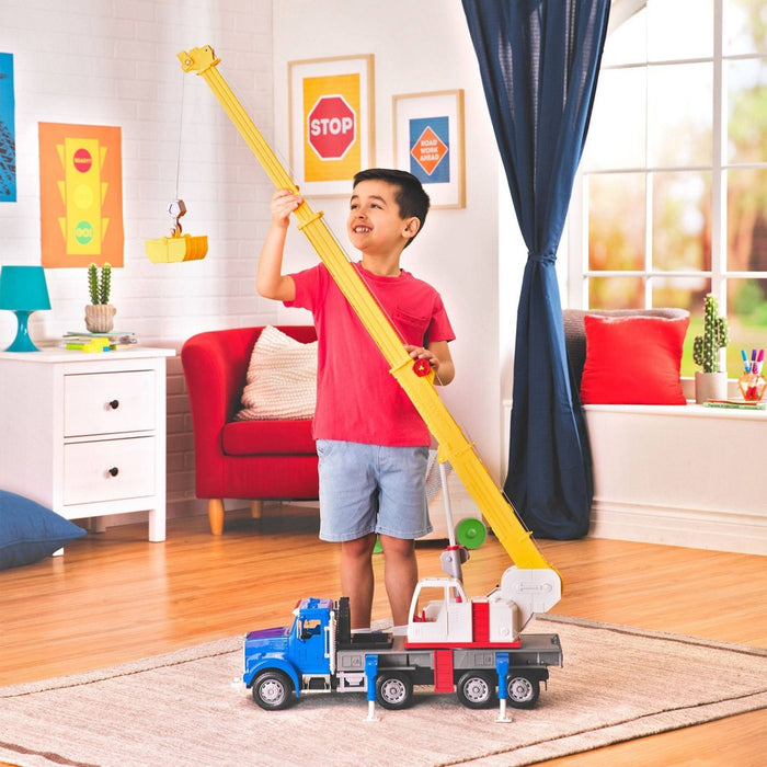 DRIVEN - Large Toy Truck with Movable Parts - Jumbo Crane Truck