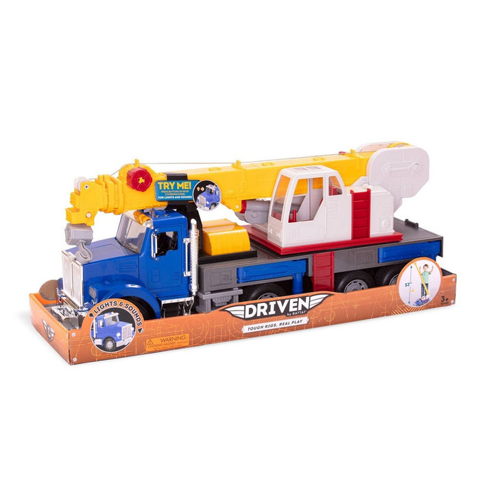 DRIVEN - Large Toy Truck with Movable Parts - Jumbo Crane Truck