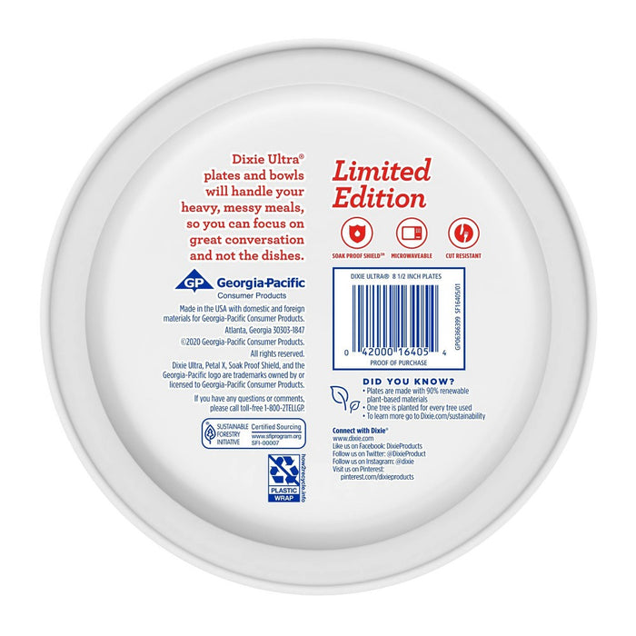 Dixie Ultra 9" Holiday Plates - Trees - 30ct