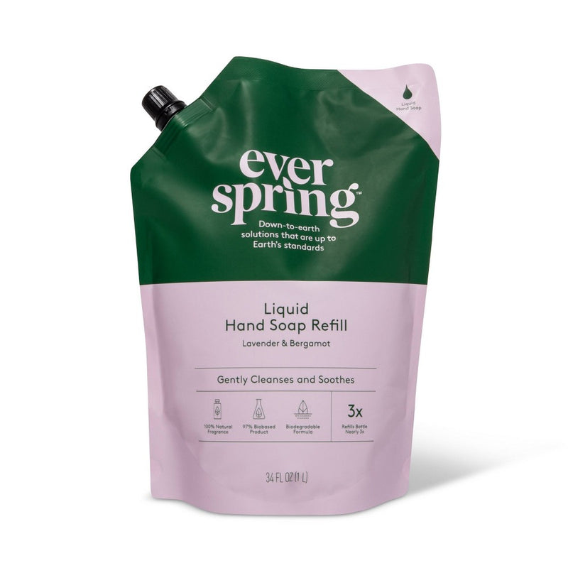 Liquid Hand Soap Refill - Lavender & Bergamot - Everspring