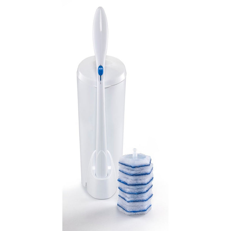Clorox ToiletWand Disposable Toilet Cleaning System - ToiletWand Storage Caddy and 6 Refill Heads