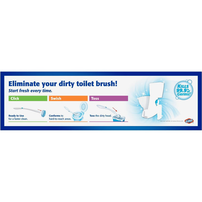 Clorox ToiletWand Disposable Toilet Cleaning System - ToiletWand Storage Caddy and 6 Refill Heads