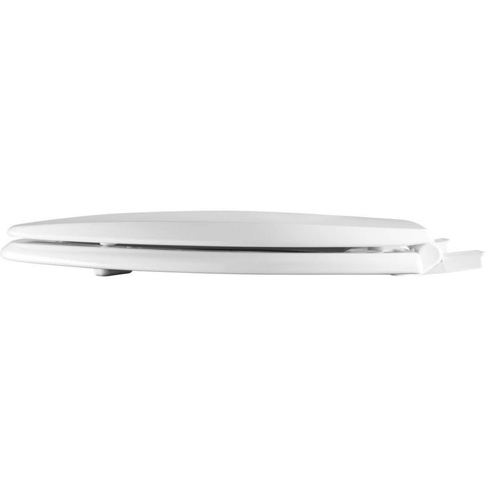 Kendall Elongated Enameled Wood Toilet Seat with Easy Clean and Slow Close Hinge White - Mayfair