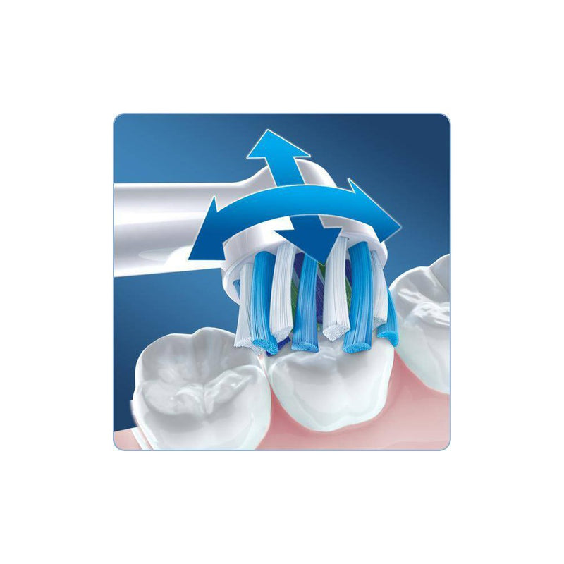 LOT OF 2!! Oral-B Cross Action Electric Toothbrush Replacement Brush Heads - 4ct