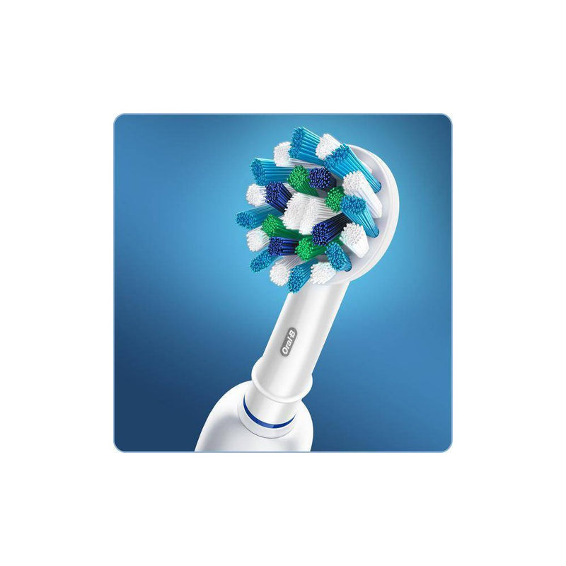 LOT OF 2!! Oral-B Cross Action Electric Toothbrush Replacement Brush Heads - 4ct