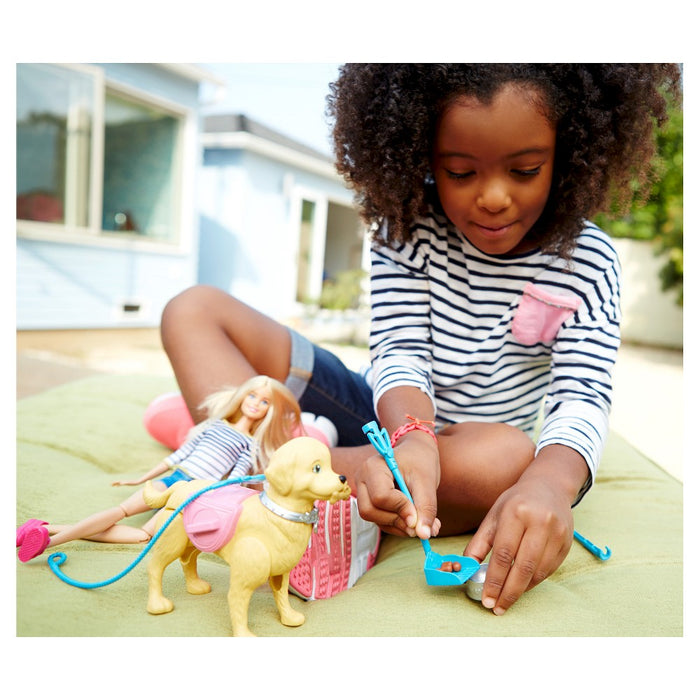 Barbie Walk and Potty Pup Doll and Playset