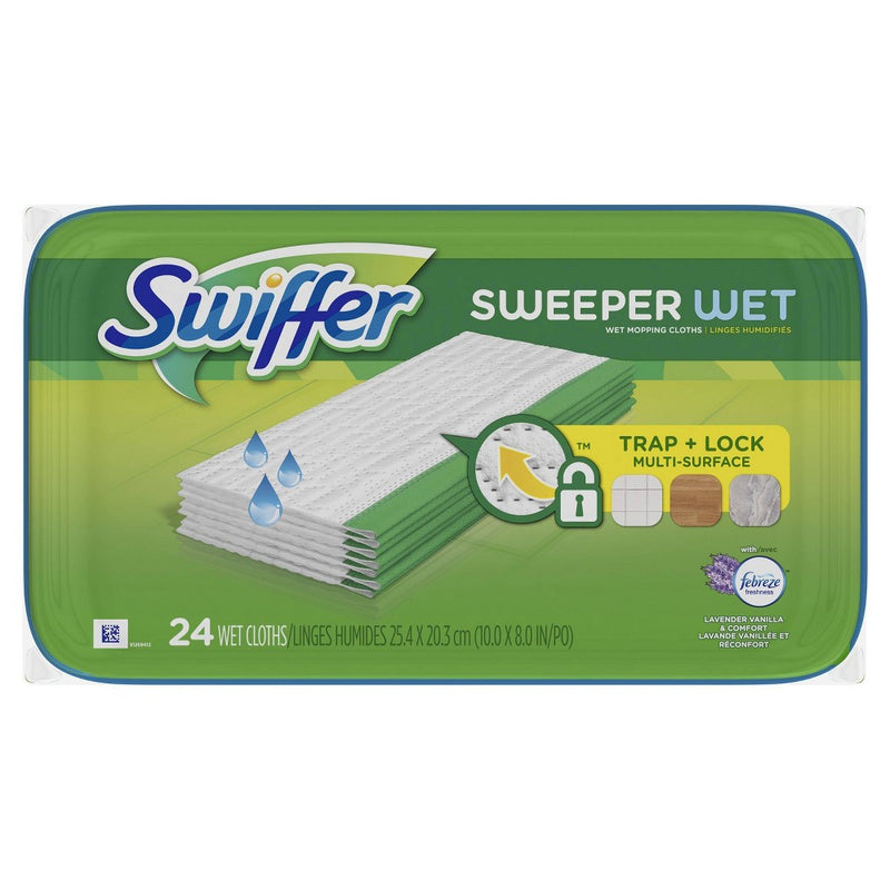 Swiffer Sweeper Wet Mopping Pad & Multi Surface Refills for Floor Mop - 24ct
