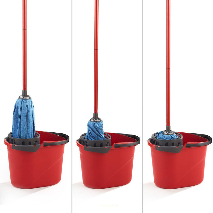 O-Cedar Microfiber Cloth Mop & QuickWring Bucket System with 1 Extra Refill*