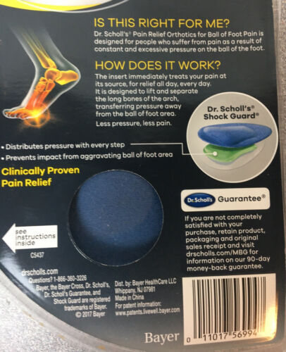Dr. Scholl’s Pain Relief Orthotics for Ball of Foot Pain, 1 Pair - One size fits all