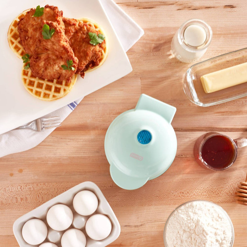 Dash Mini Maker Waffle - Aqua
