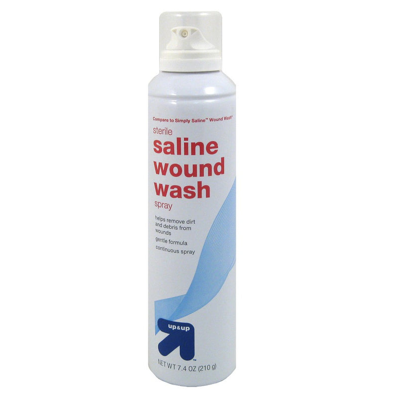 Saline Wound Wash - 7.4oz - Up&Up