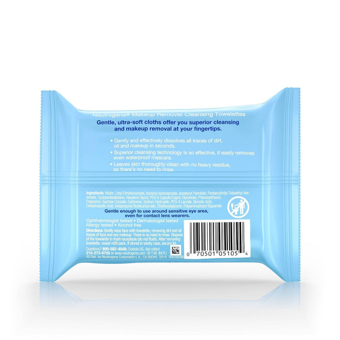 Neutrogena Makeup Remover Cleansing Towelettes & Face Wipes - 25ct