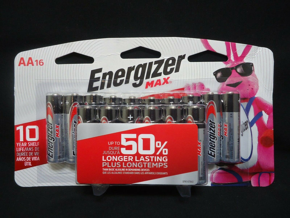 Energizer AA Batteries, Max Alkaline, 16 Count