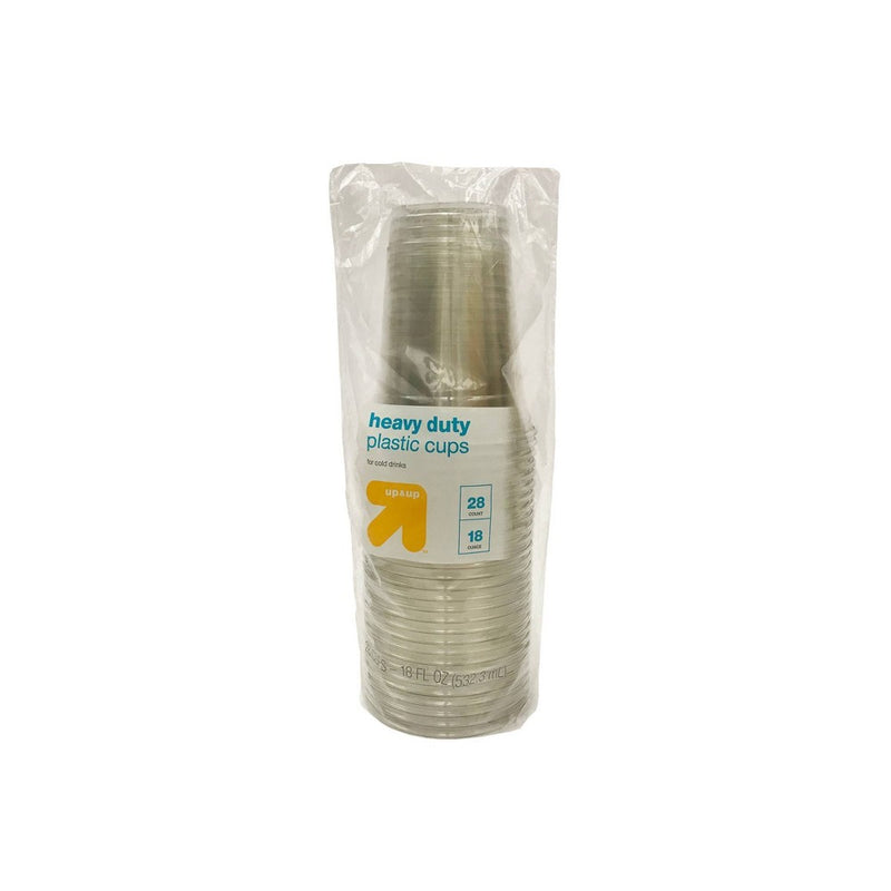 Disposable Clear Cups - 18oz - 28ct- up & up