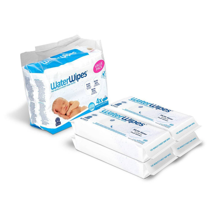 WaterWipes Unscented Baby Wipes Value Box - 4pk/240ct Total