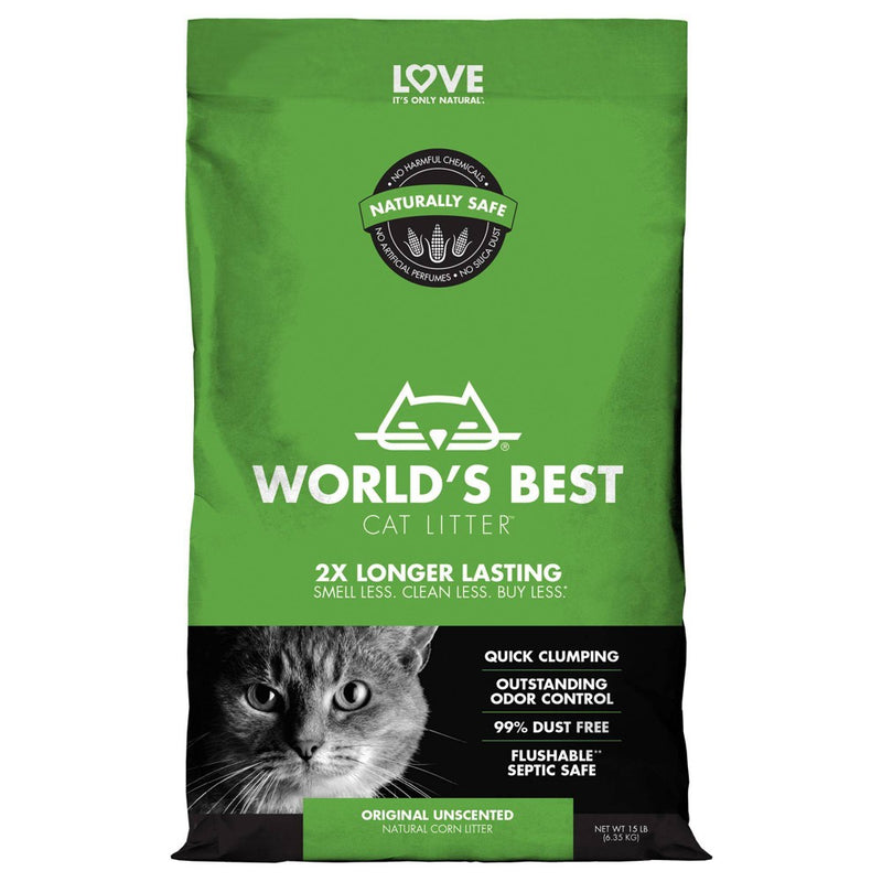 World's Best Cat Litter- Clumping Cat Formula - 15lbs (LOCAL PICKUP ONLY)