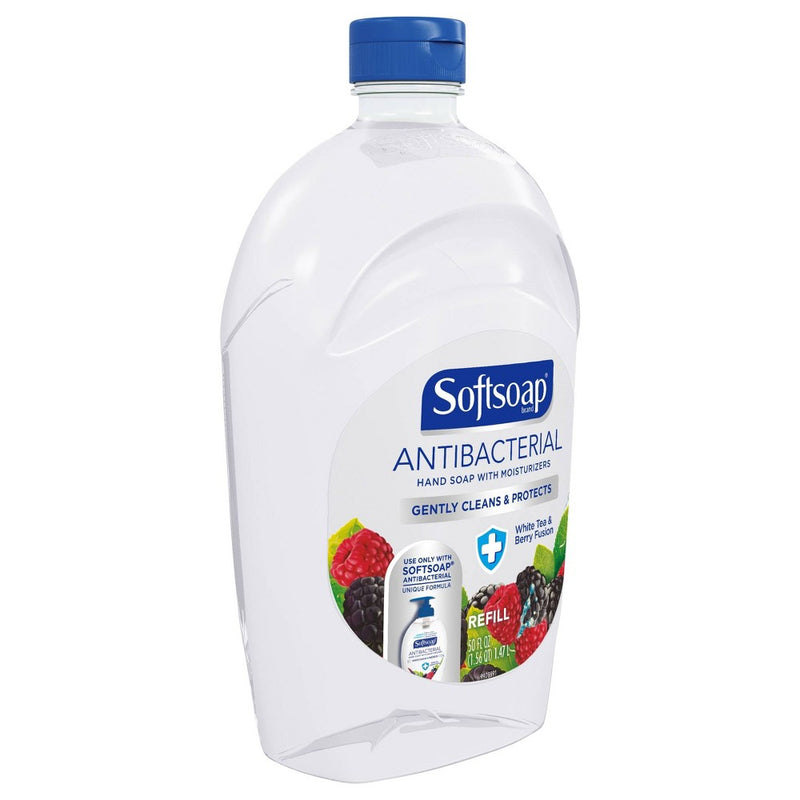Softsoap Antibacterial Liquid Hand Soap Refill - White Tea & Berry - 50 fl oz