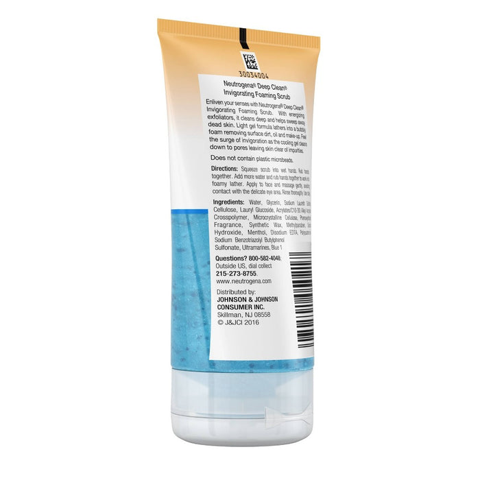 Neutrogena Deep Clean Invigorating Foaming Face Scrub - 4.2 fl oz