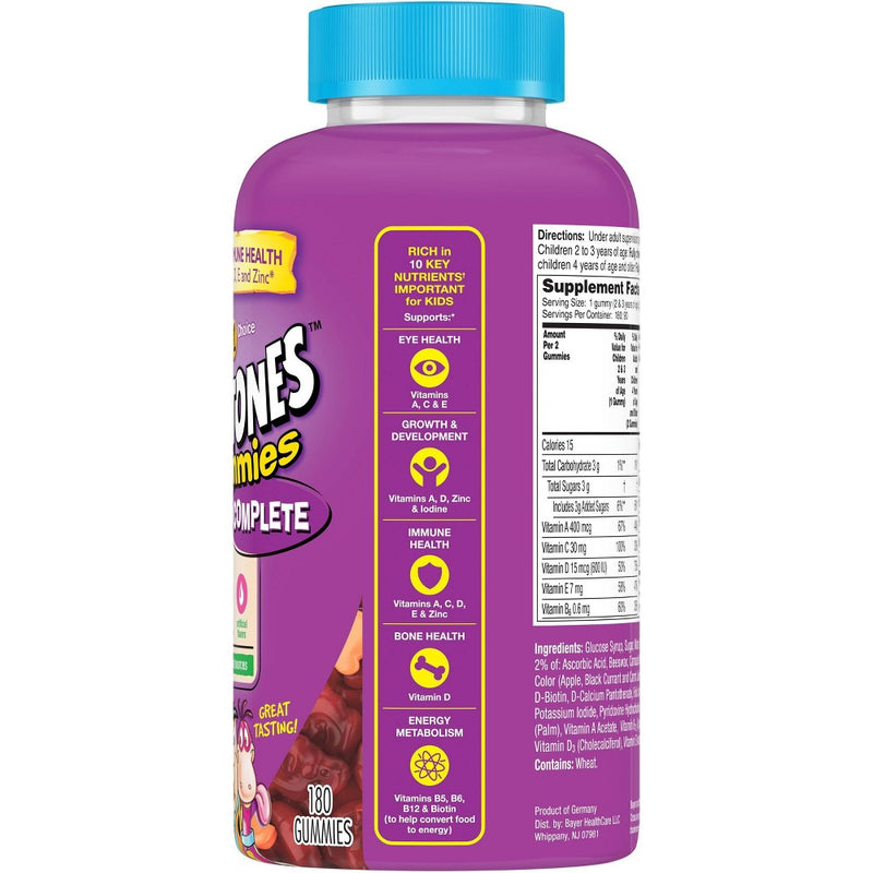 Flintstones Children's Complete Multivitamin Gummies - Cherry, Raspberry & Orange - 180ct