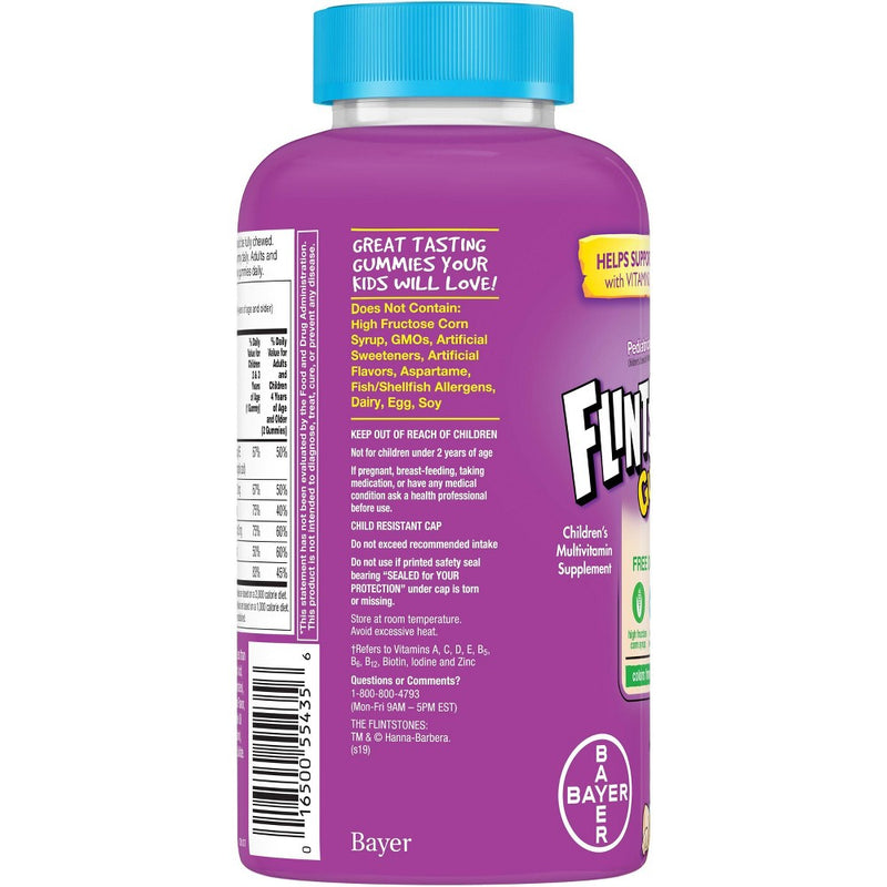 Flintstones Children's Complete Multivitamin Gummies - Cherry, Raspberry & Orange - 180ct