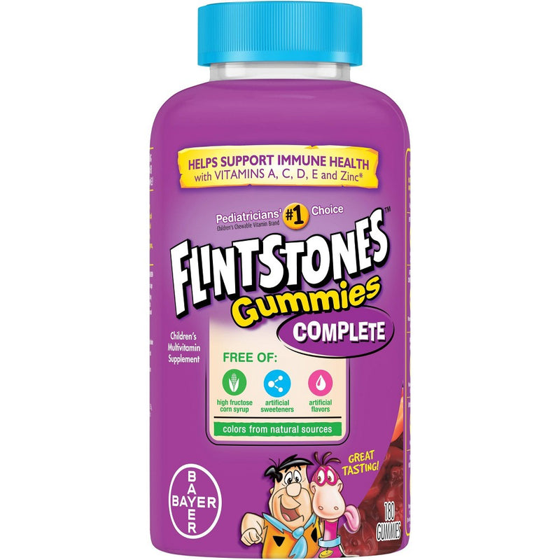 Flintstones Children's Complete Multivitamin Gummies - Cherry, Raspberry & Orange - 180ct