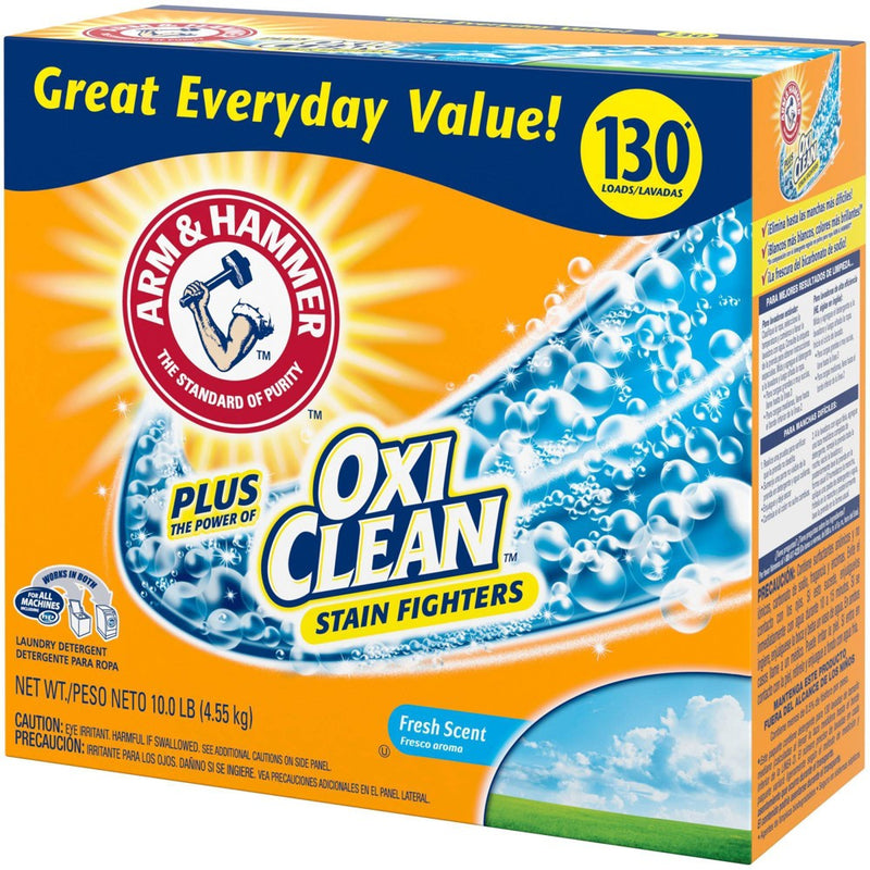 Arm & Hammer Plus OxiClean Powder Laundry Detergent - Fresh Scent - 10lbs