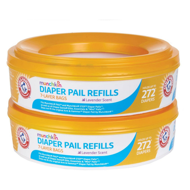 Munchkin Arm & Hammer Diaper Pail Refill Rings- 2pk/544ct