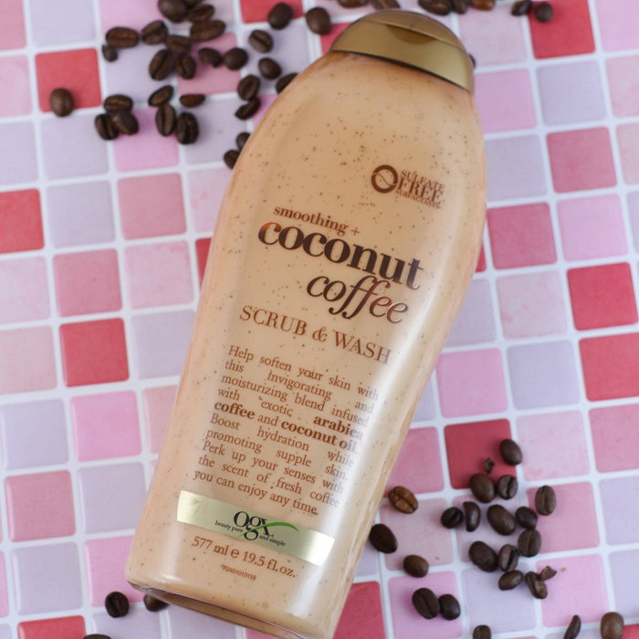 OGX Coconut Coffee Scrub Body Wash - 19.5 fl oz