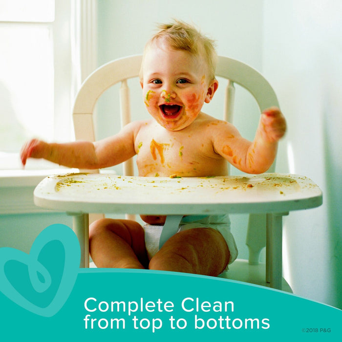 Pampers Baby Wipes Complete Clean Baby Fresh Scent 3X Pop-Top 216 Count
