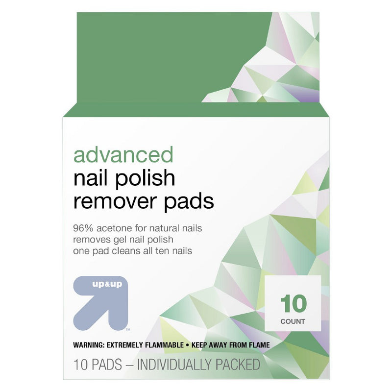 Advanced Nail Polish Remover Pads - 10ct - up & up