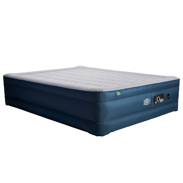 Serta 18" Raised TPU Queen Air Mattress with 4 Comfort Pump